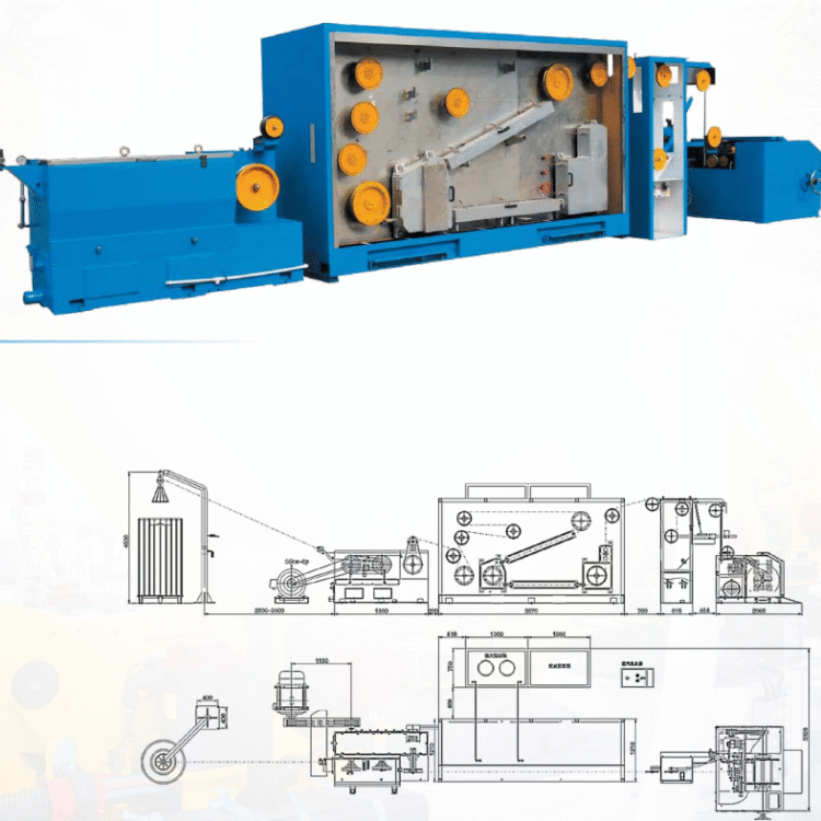 Intermediate/Large Wire Drawing Machine with Annealer