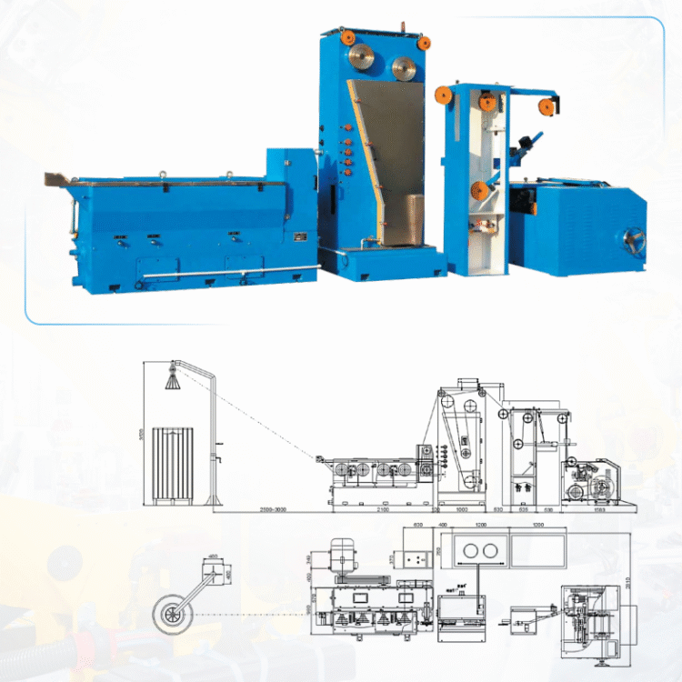 Intermediate Wire Drawing Machine with Annealer ZLT250/17 & ZLT250/21